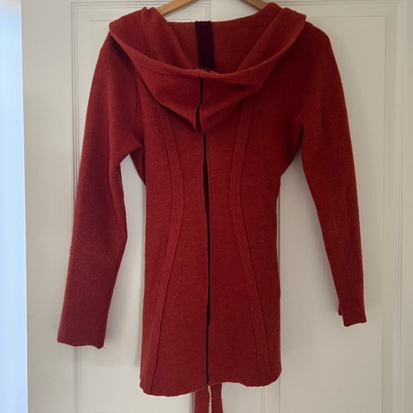 Rosie neira boiled wool wrap jacket - burnt orange - Picture 4 of 4